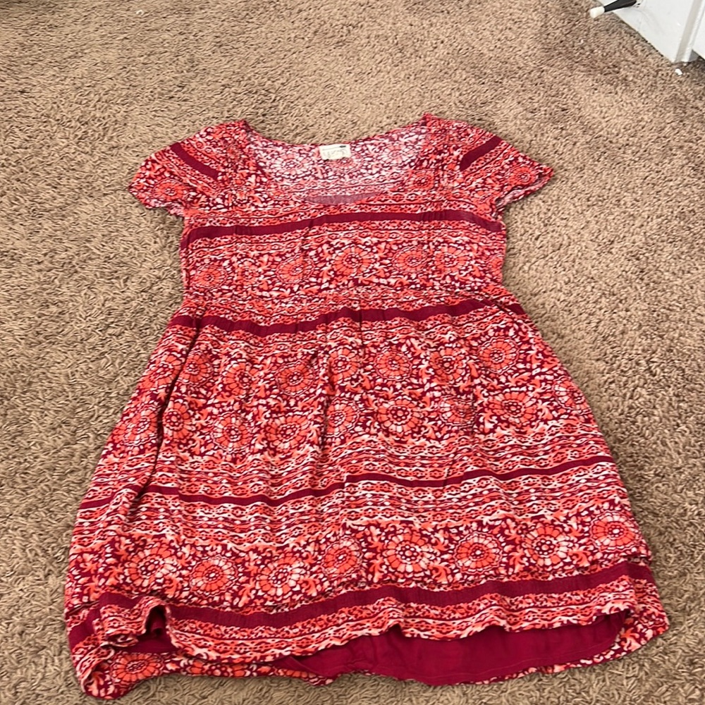 Pink/ orange baby doll dress